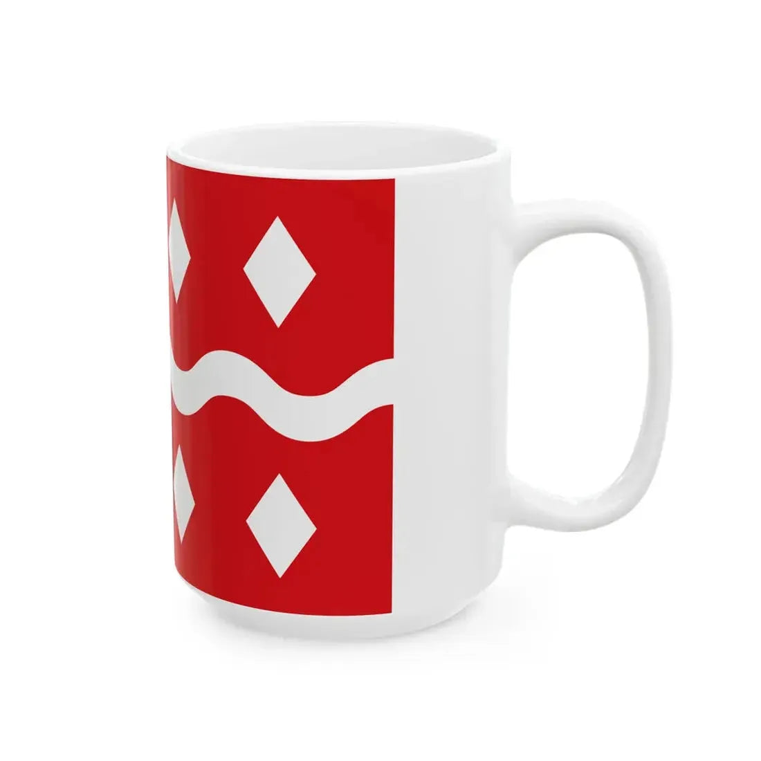 Flag of Viroinval (Belgium) White Coffee Mug - Go Mug Yourself