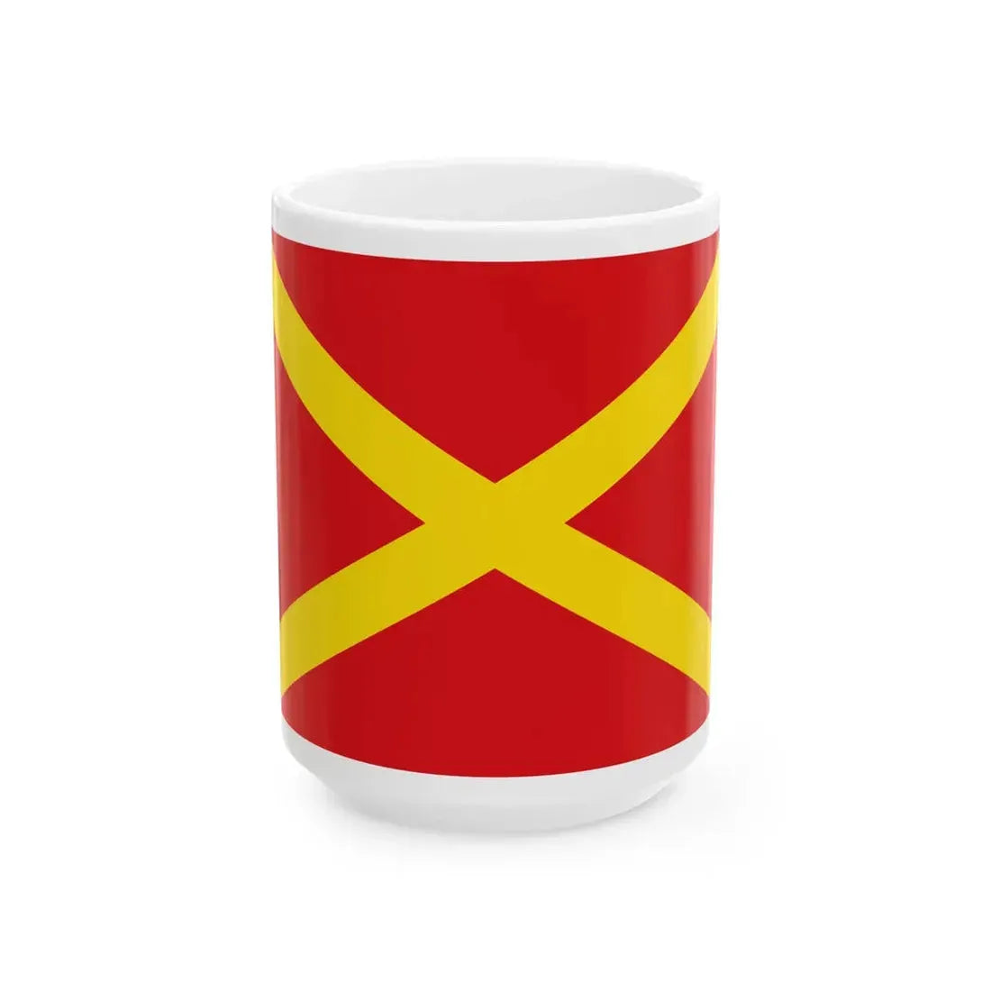 Flag of Virton (Belgium) White Coffee Mug 15oz - Go Mug Yourself