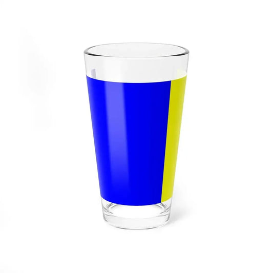 Flag of Viterbo Italy - Pint Glass 16oz 16oz - Go Mug Yourself