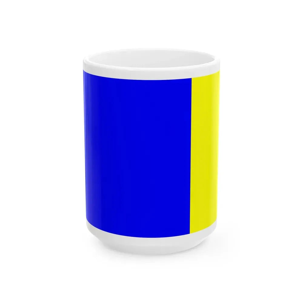Flag of Viterbo Italy - White Coffee Mug 15oz - Go Mug Yourself