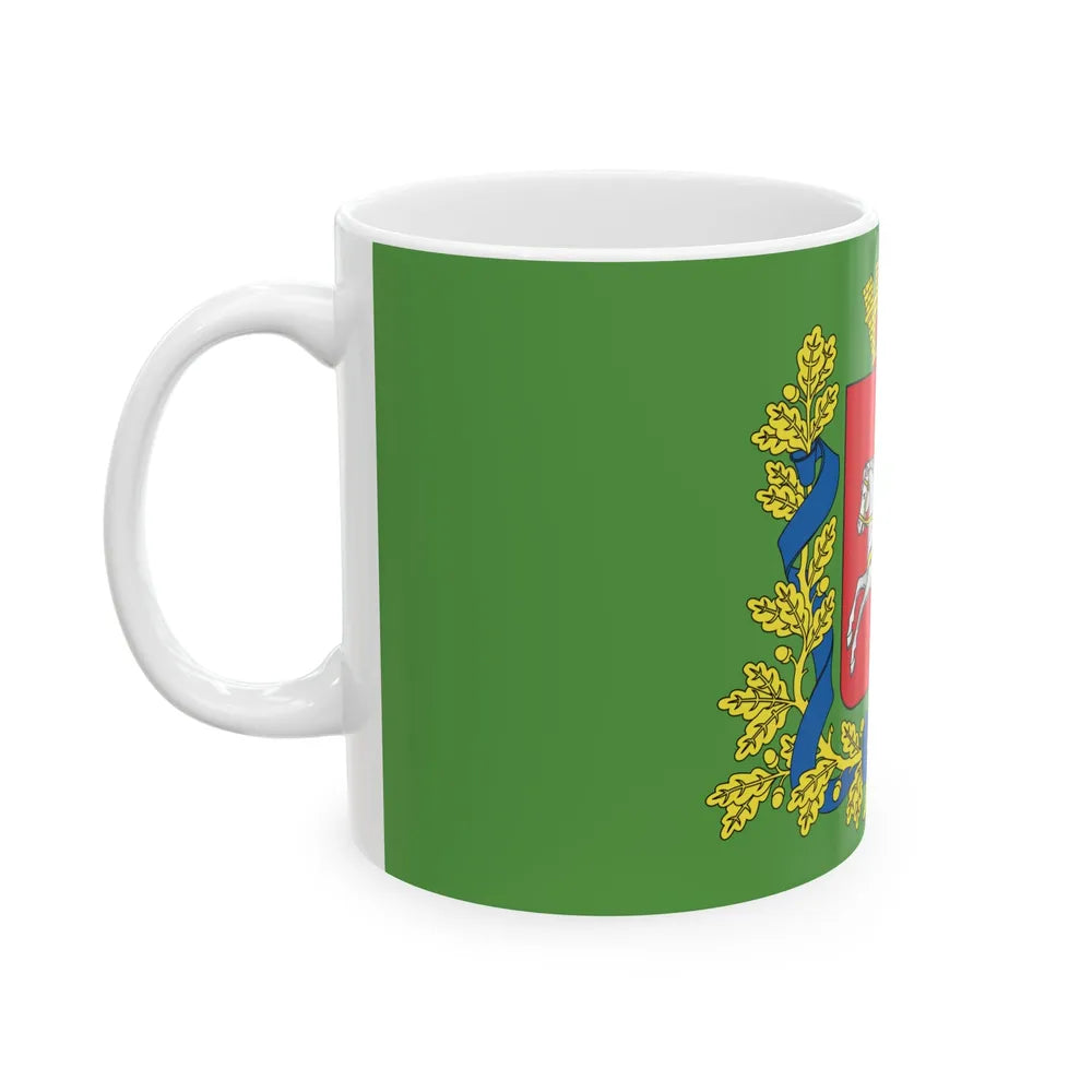 Flag of Vitsebsk region (Belarus) White Coffee Mug - Go Mug Yourself
