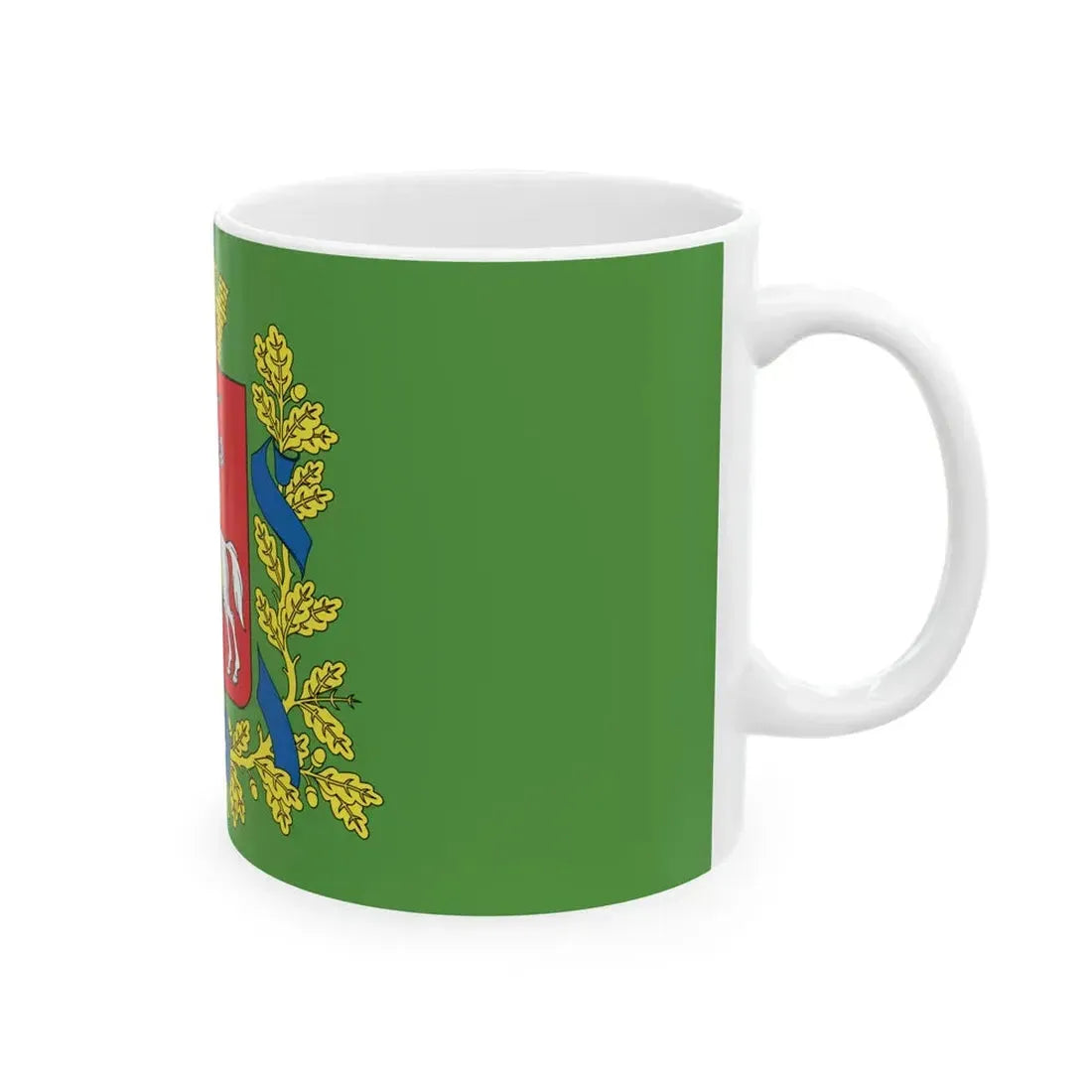 Flag of Vitsebsk region (Belarus) White Coffee Mug - Go Mug Yourself