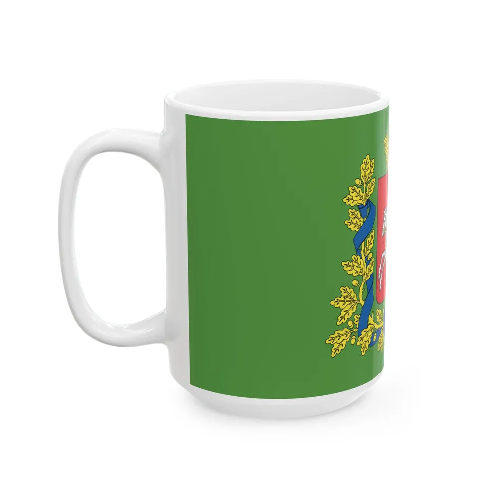 Flag of Vitsebsk region (Belarus) White Coffee Mug - Go Mug Yourself