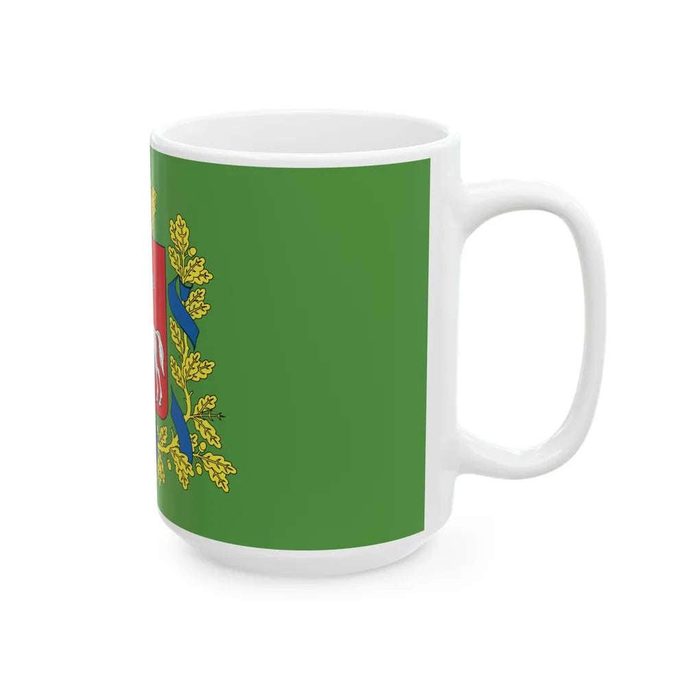 Flag of Vitsebsk region (Belarus) White Coffee Mug - Go Mug Yourself