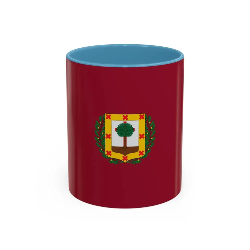 Flag of Vizcaya Spain - Accent Coffee Mug 11oz Light Blue - Go Mug Yourself