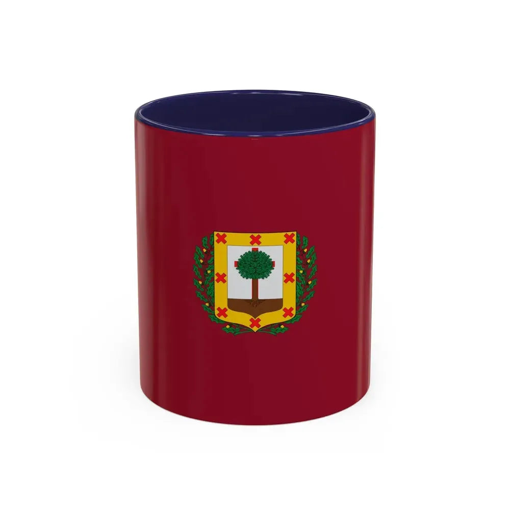 Flag of Vizcaya Spain - Accent Coffee Mug 11oz Navy - Go Mug Yourself