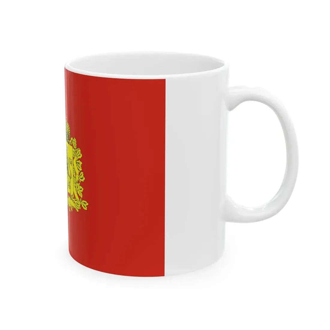 Flag of Vladimir Oblast (Russia) White Coffee Mug - Go Mug Yourself