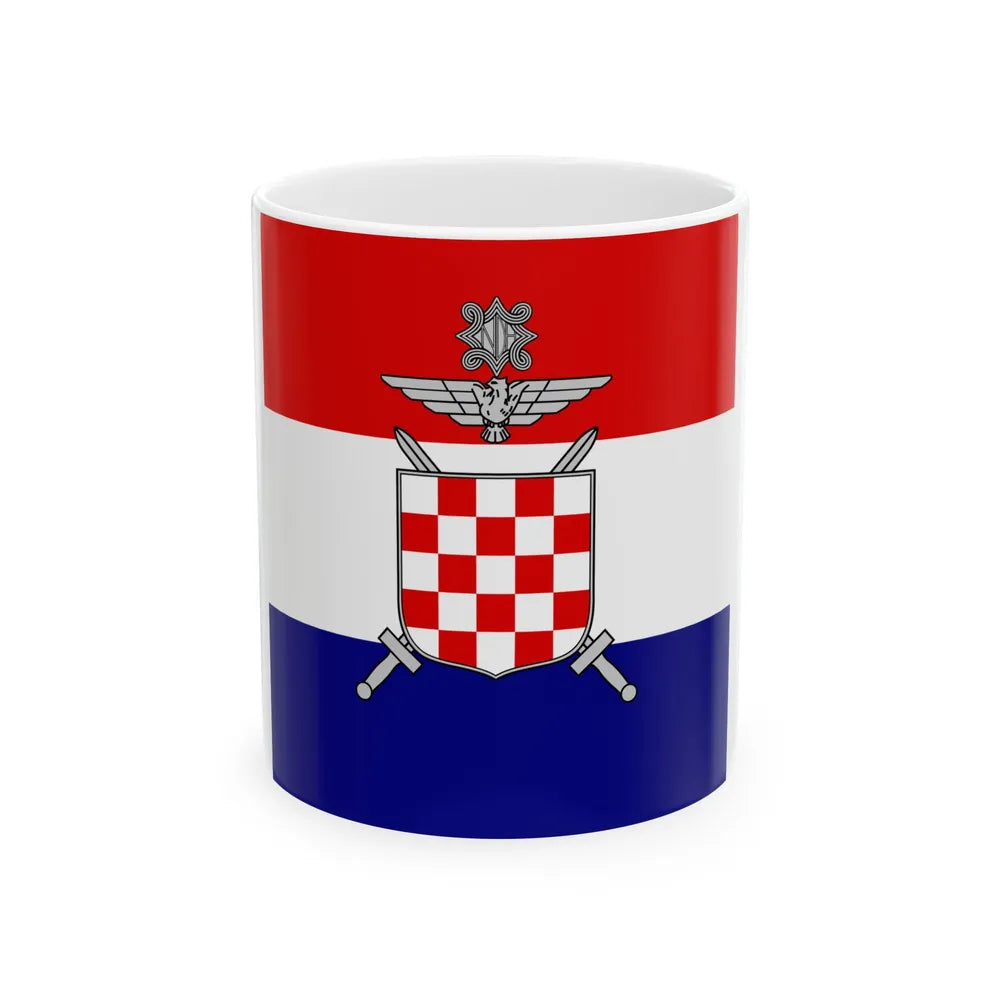 Flag of Vojskovodja Marchal in Independent State of Croatia (Croatia) White Coffee Mug 11oz - Go Mug Yourself