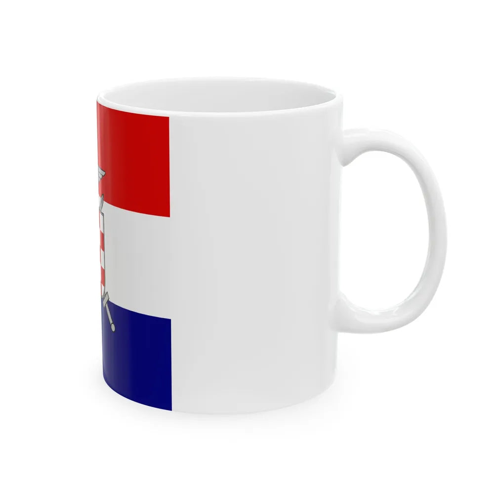 Flag of Vojskovodja Marchal in Independent State of Croatia (Croatia) White Coffee Mug - Go Mug Yourself