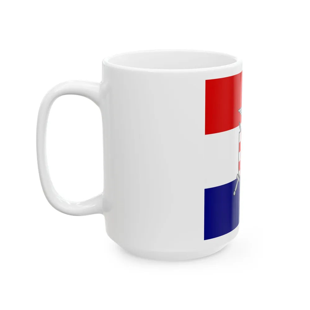 Flag of Vojskovodja Marchal in Independent State of Croatia (Croatia) White Coffee Mug - Go Mug Yourself