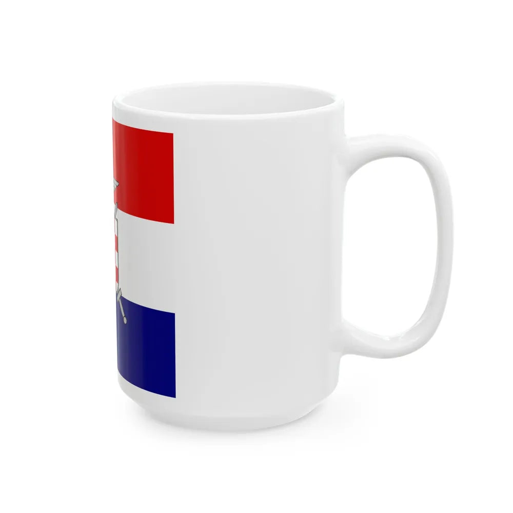 Flag of Vojskovodja Marchal in Independent State of Croatia (Croatia) White Coffee Mug - Go Mug Yourself
