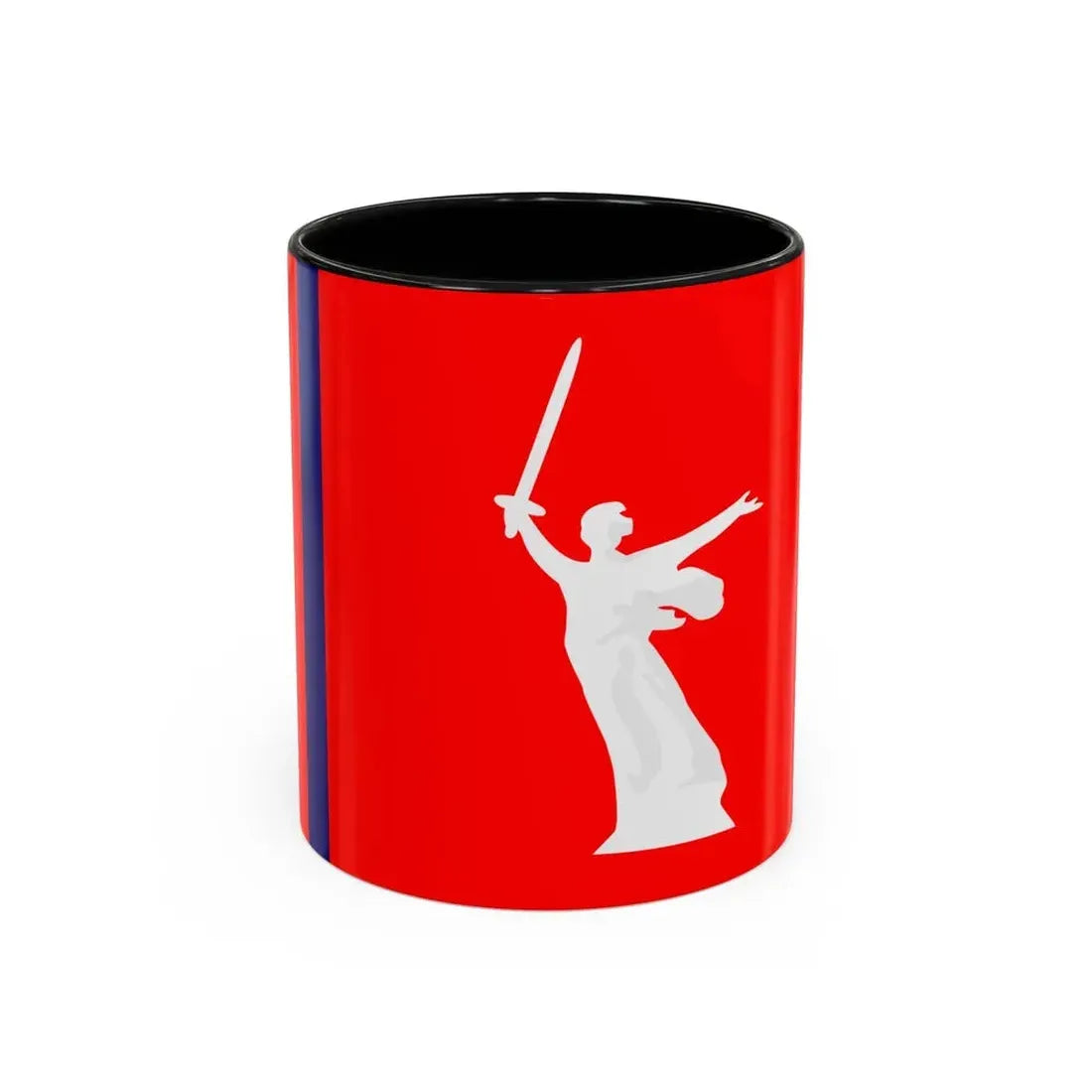 Flag of Volgograd Oblast Russia - Accent Coffee Mug 11oz Black - Go Mug Yourself