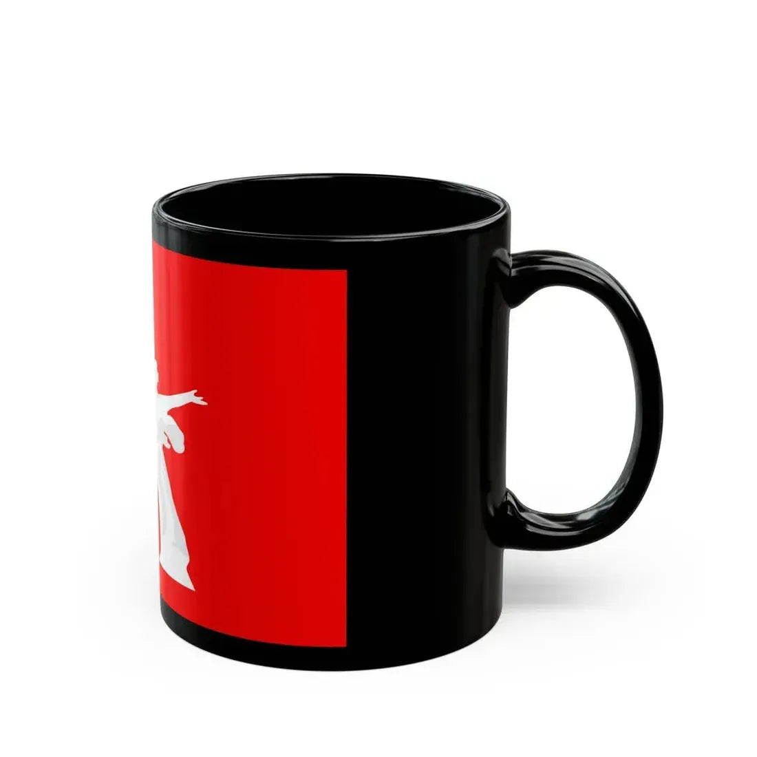 Flag of Volgograd Oblast Russia - Black Coffee Mug - Go Mug Yourself