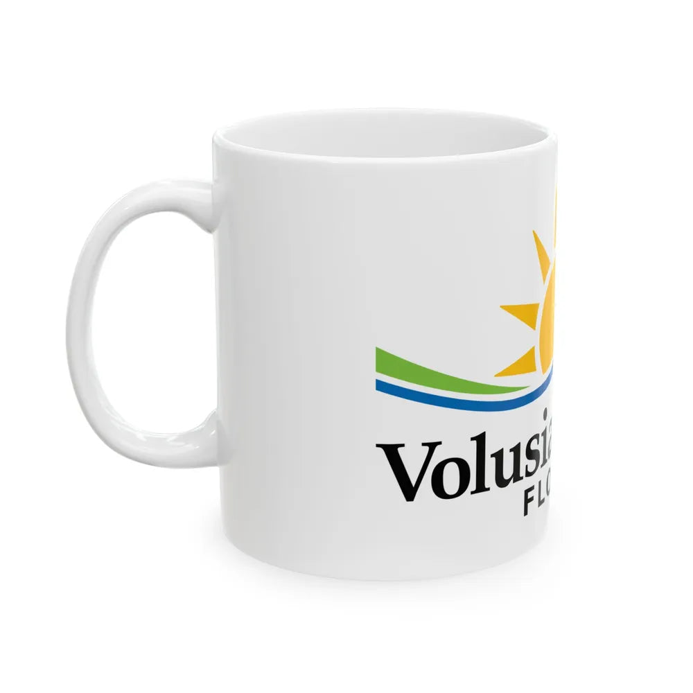 Flag of Volusia County Florida (United States) White Coffee Mug - Go Mug Yourself