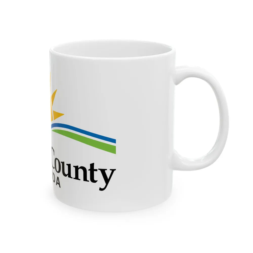 Flag of Volusia County Florida (United States) White Coffee Mug - Go Mug Yourself