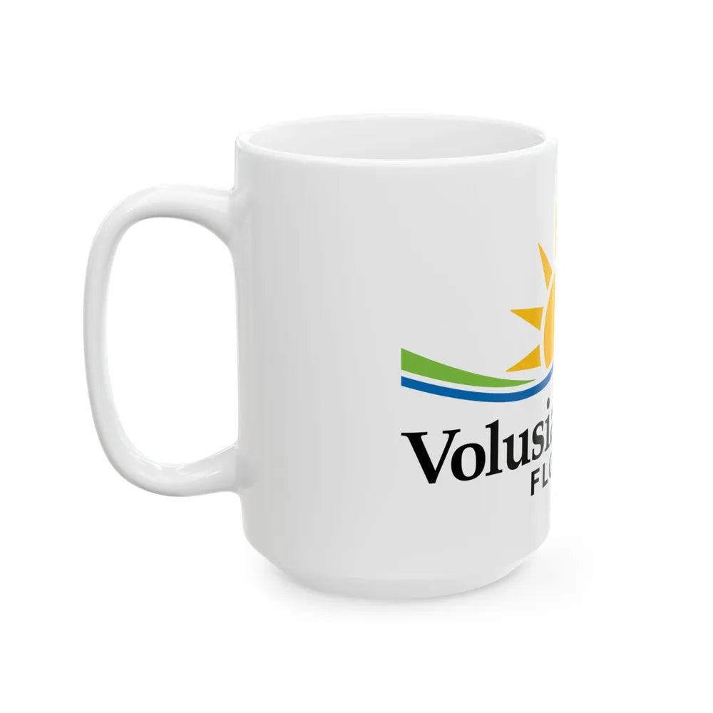 Flag of Volusia County Florida (United States) White Coffee Mug - Go Mug Yourself
