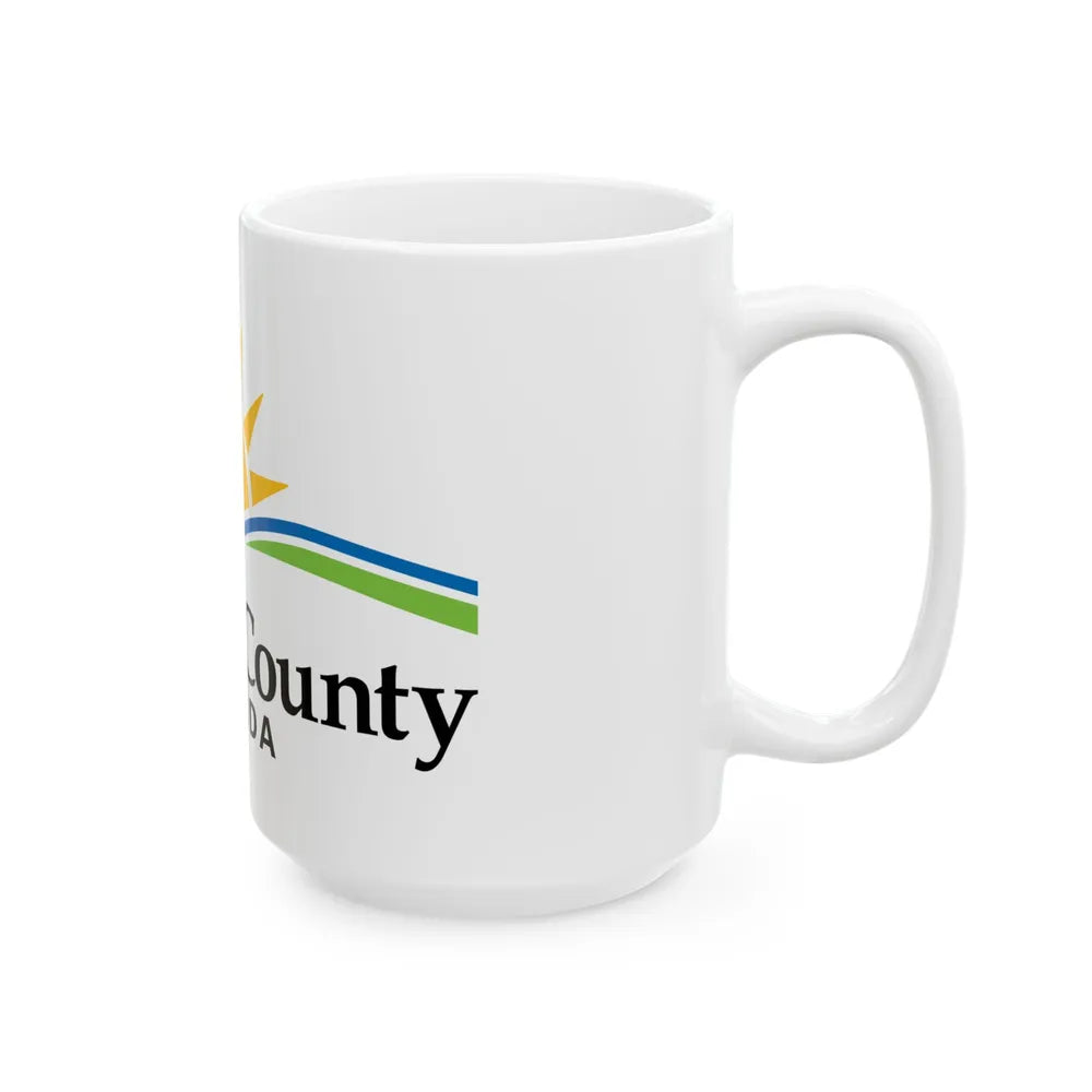 Flag of Volusia County Florida (United States) White Coffee Mug - Go Mug Yourself