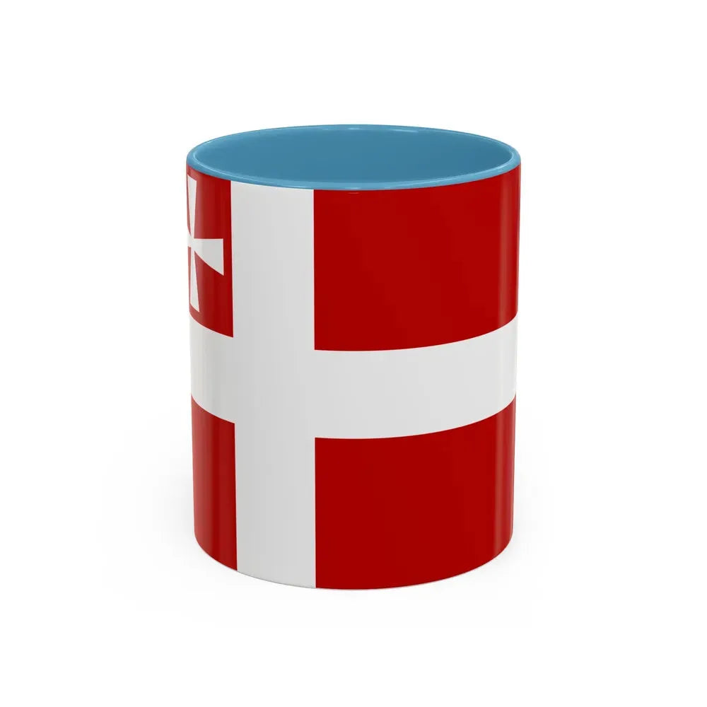 Flag of Volyn Oblast Ukraine - Accent Coffee Mug 11oz Light Blue - Go Mug Yourself