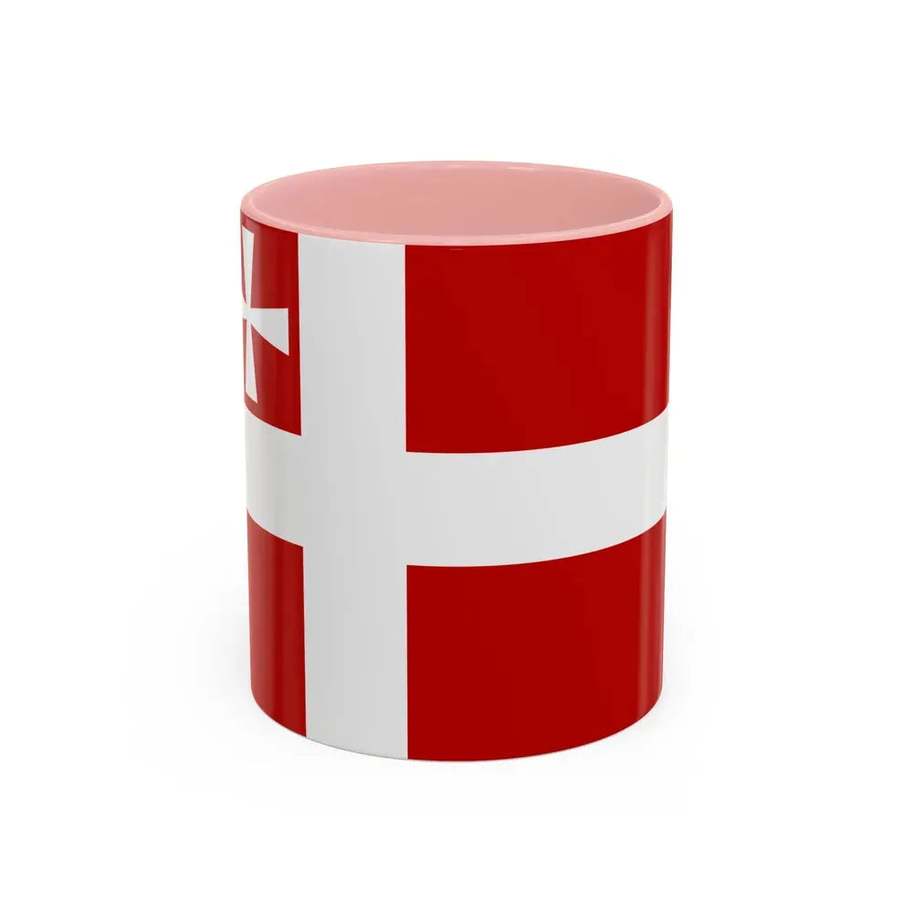 Flag of Volyn Oblast Ukraine - Accent Coffee Mug 11oz Pink - Go Mug Yourself