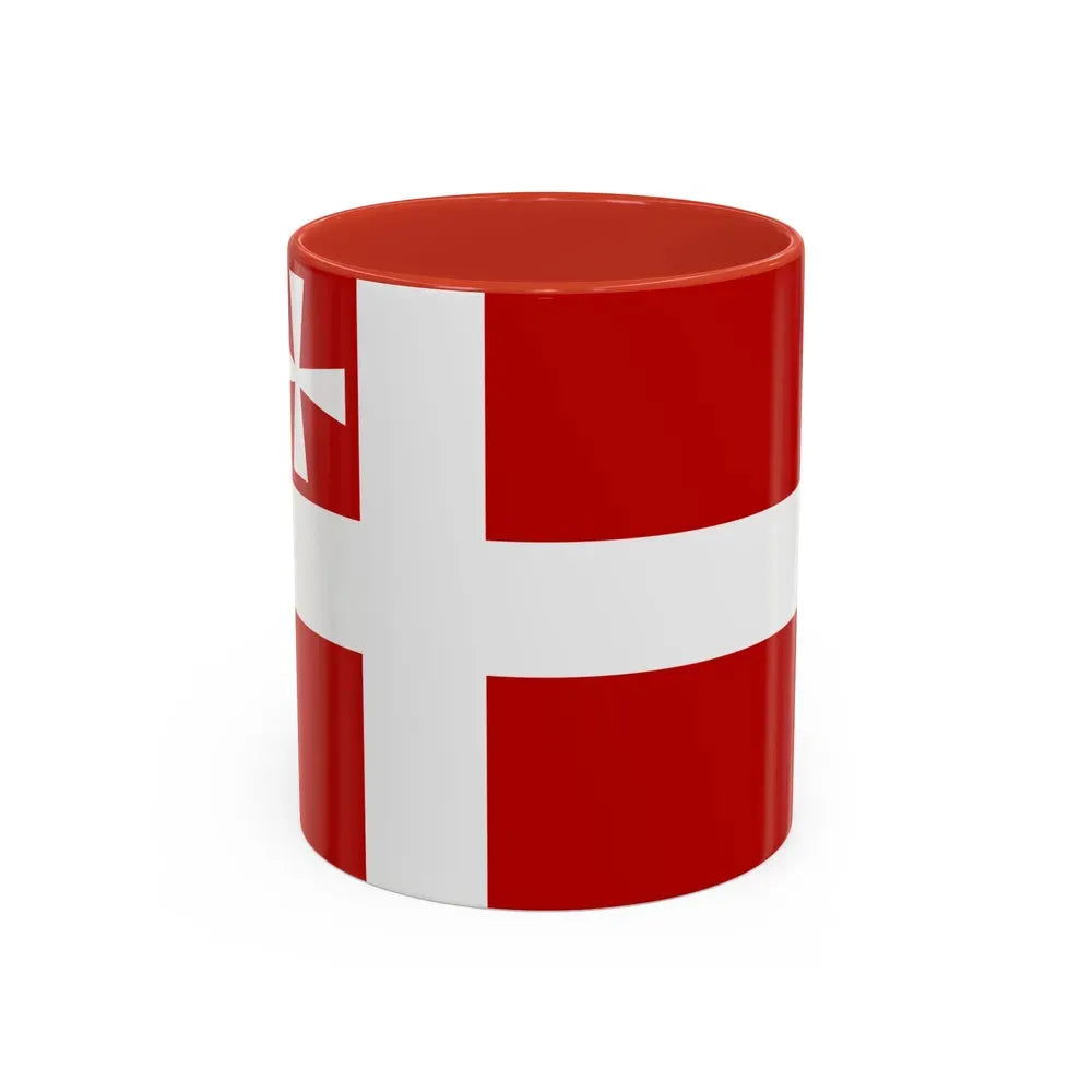 Flag of Volyn Oblast Ukraine - Accent Coffee Mug 11oz Red - Go Mug Yourself