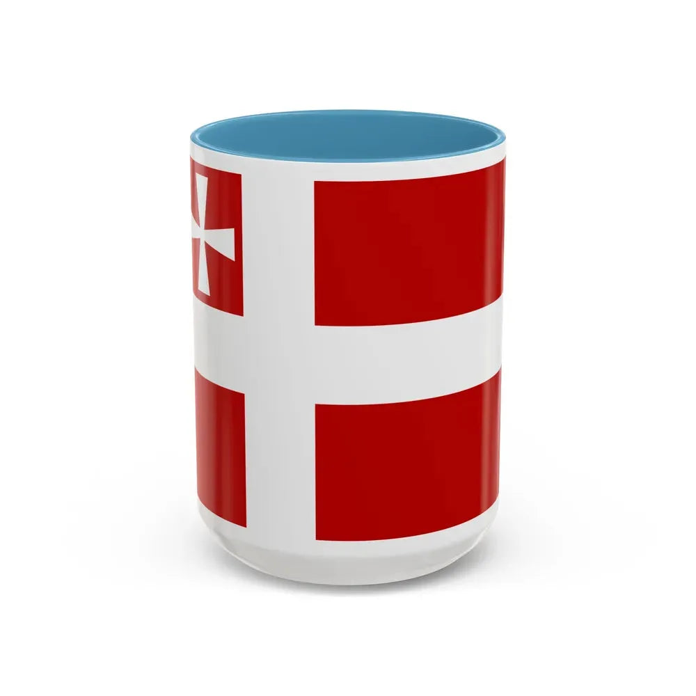 Flag of Volyn Oblast Ukraine - Accent Coffee Mug 15oz Light Blue - Go Mug Yourself