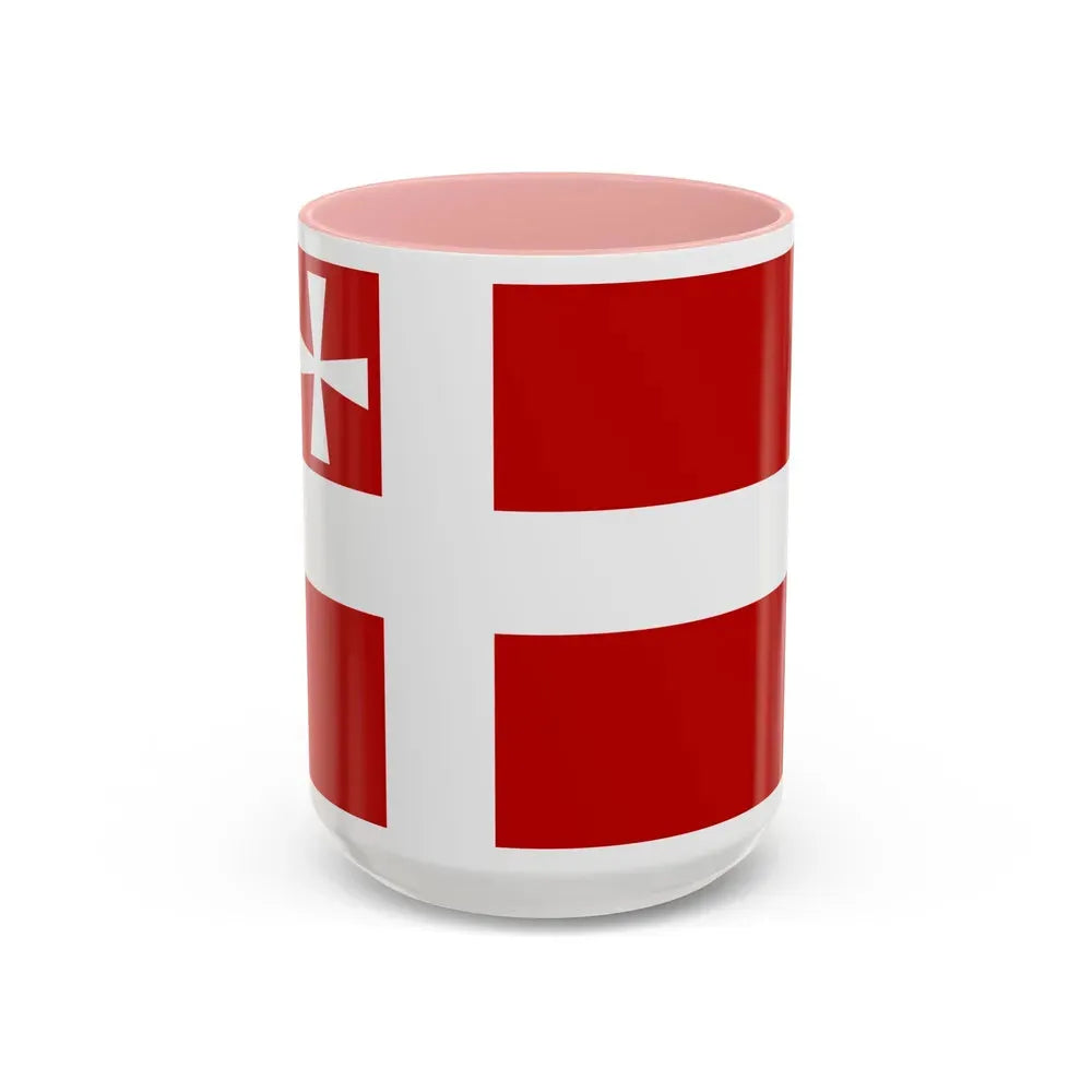 Flag of Volyn Oblast Ukraine - Accent Coffee Mug 15oz Pink - Go Mug Yourself