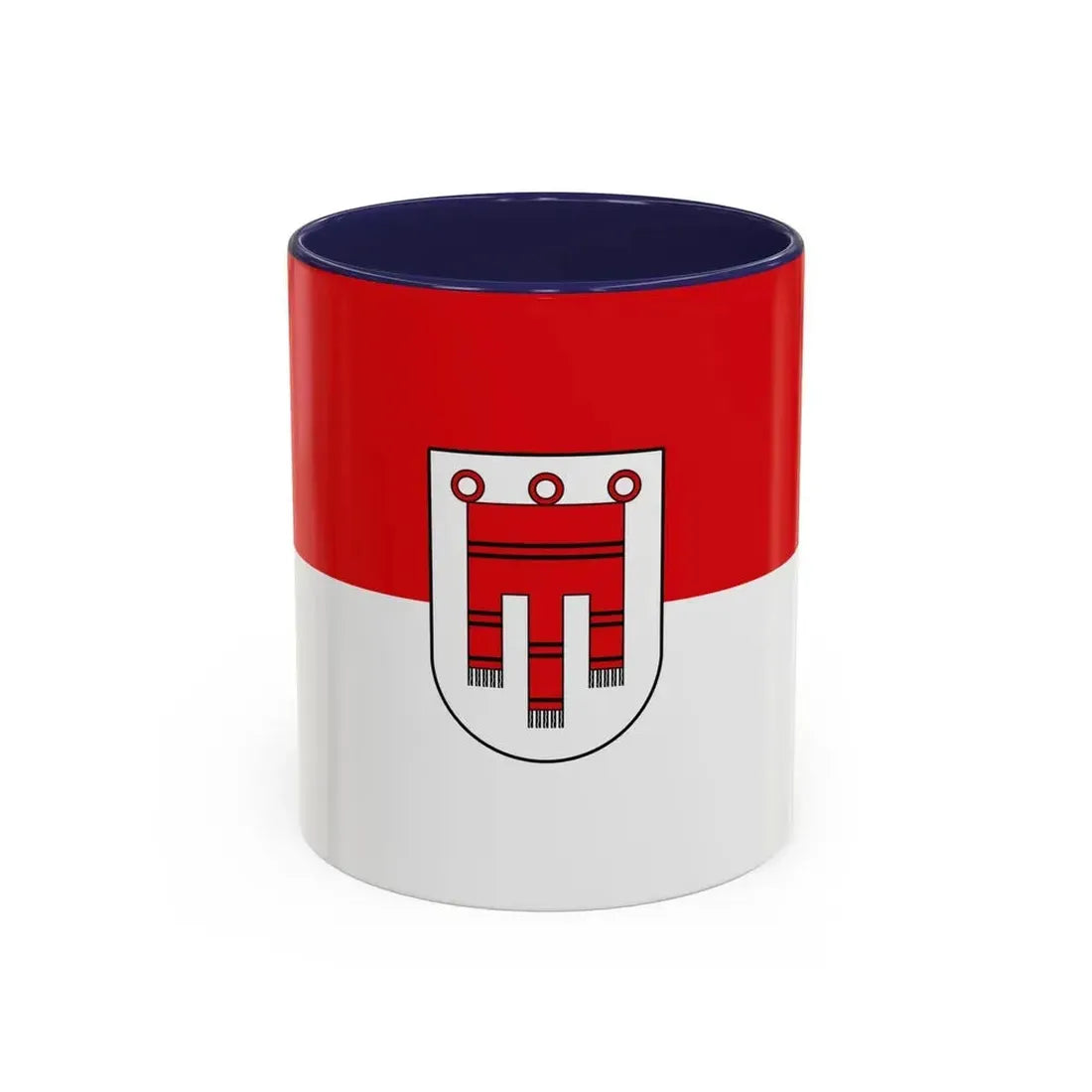 Flag of Vorarlberg Austria - Accent Coffee Mug 11oz Navy - Go Mug Yourself
