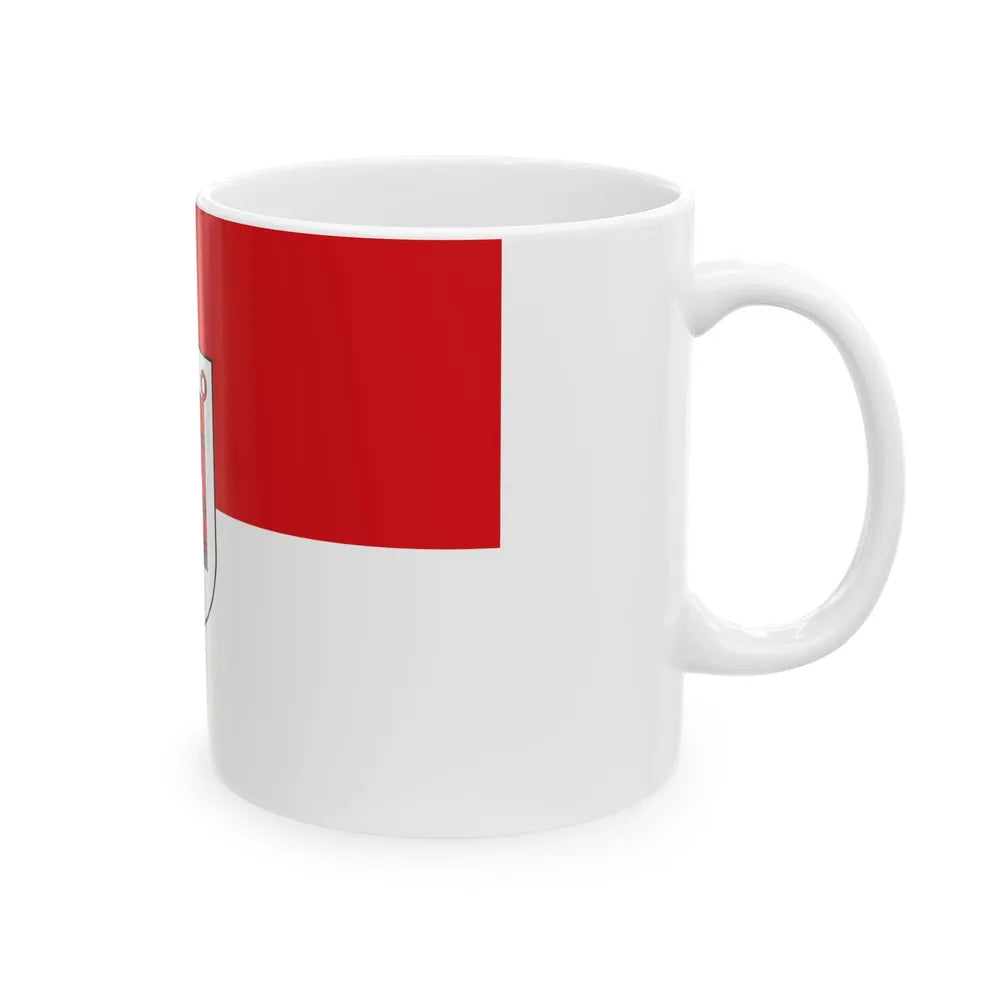 Flag of Vorarlberg state (Austria) White Coffee Mug - Go Mug Yourself