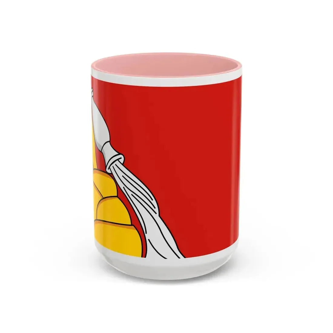 Flag of Voronezh Oblast Russia - Accent Coffee Mug 15oz Pink - Go Mug Yourself