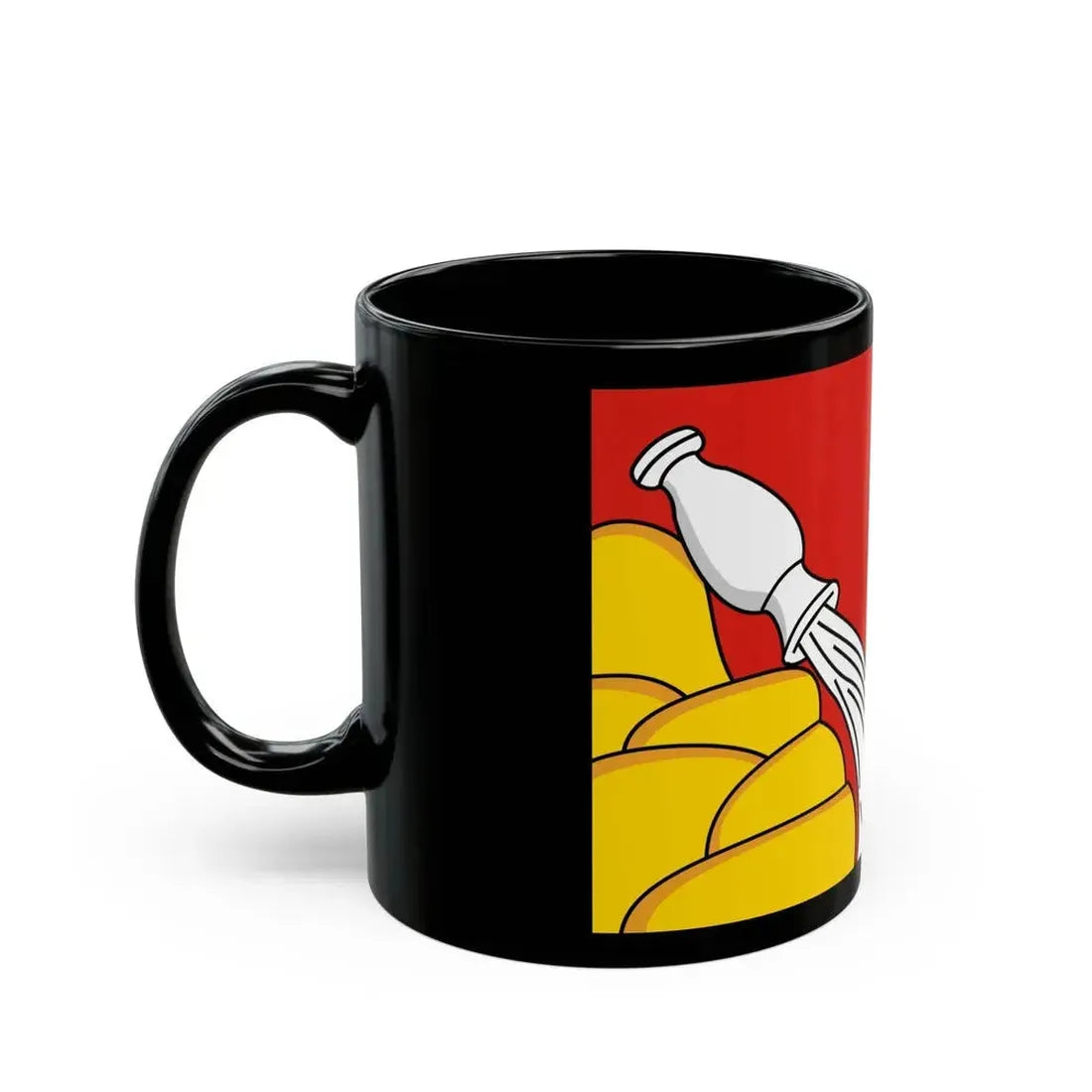 Flag of Voronezh Oblast Russia - Black Coffee Mug - Go Mug Yourself