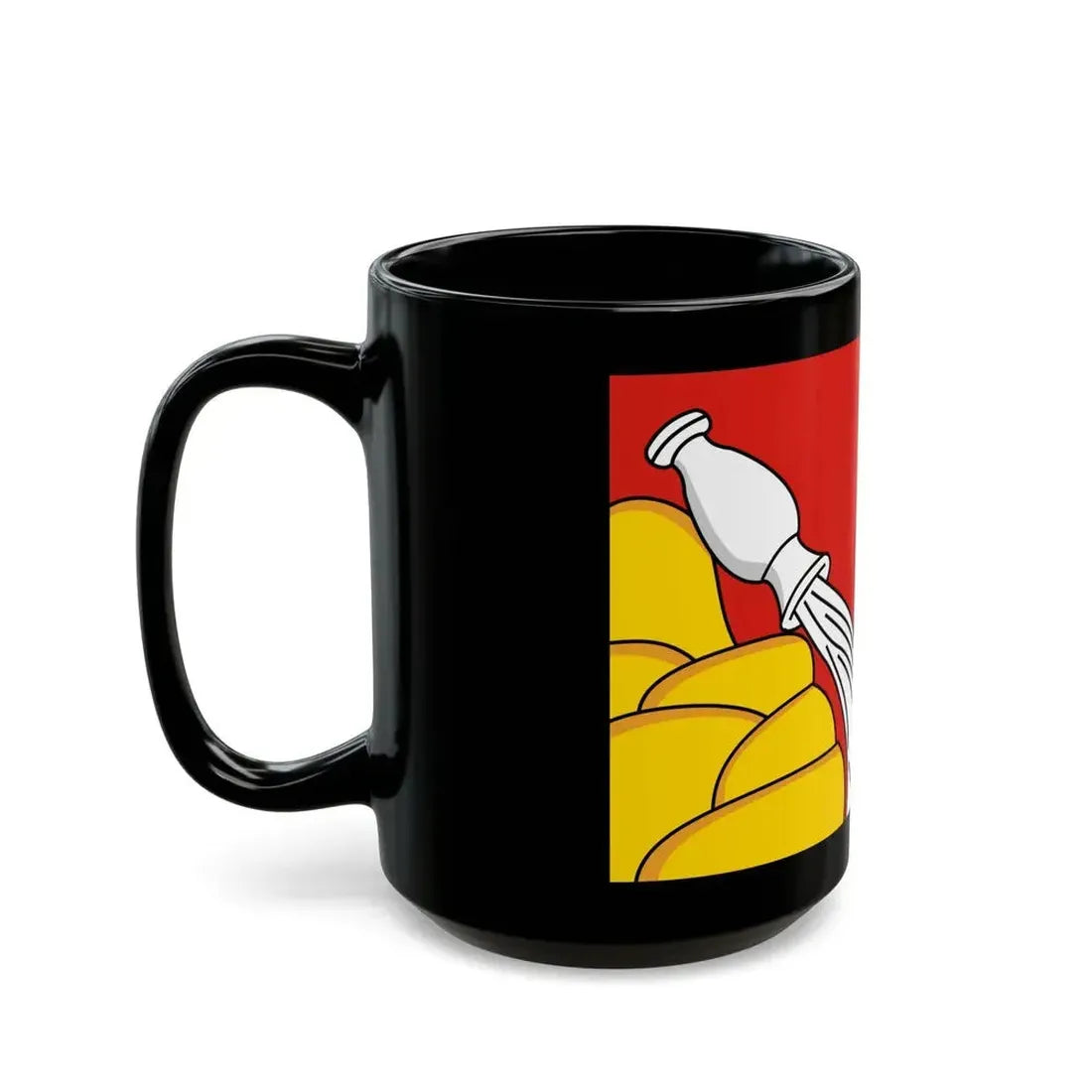 Flag of Voronezh Oblast Russia - Black Coffee Mug - Go Mug Yourself