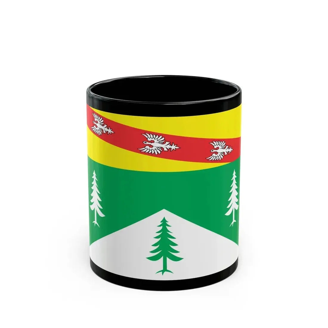Flag of Vosges France 2 - Black Coffee Mug 11oz - Go Mug Yourself