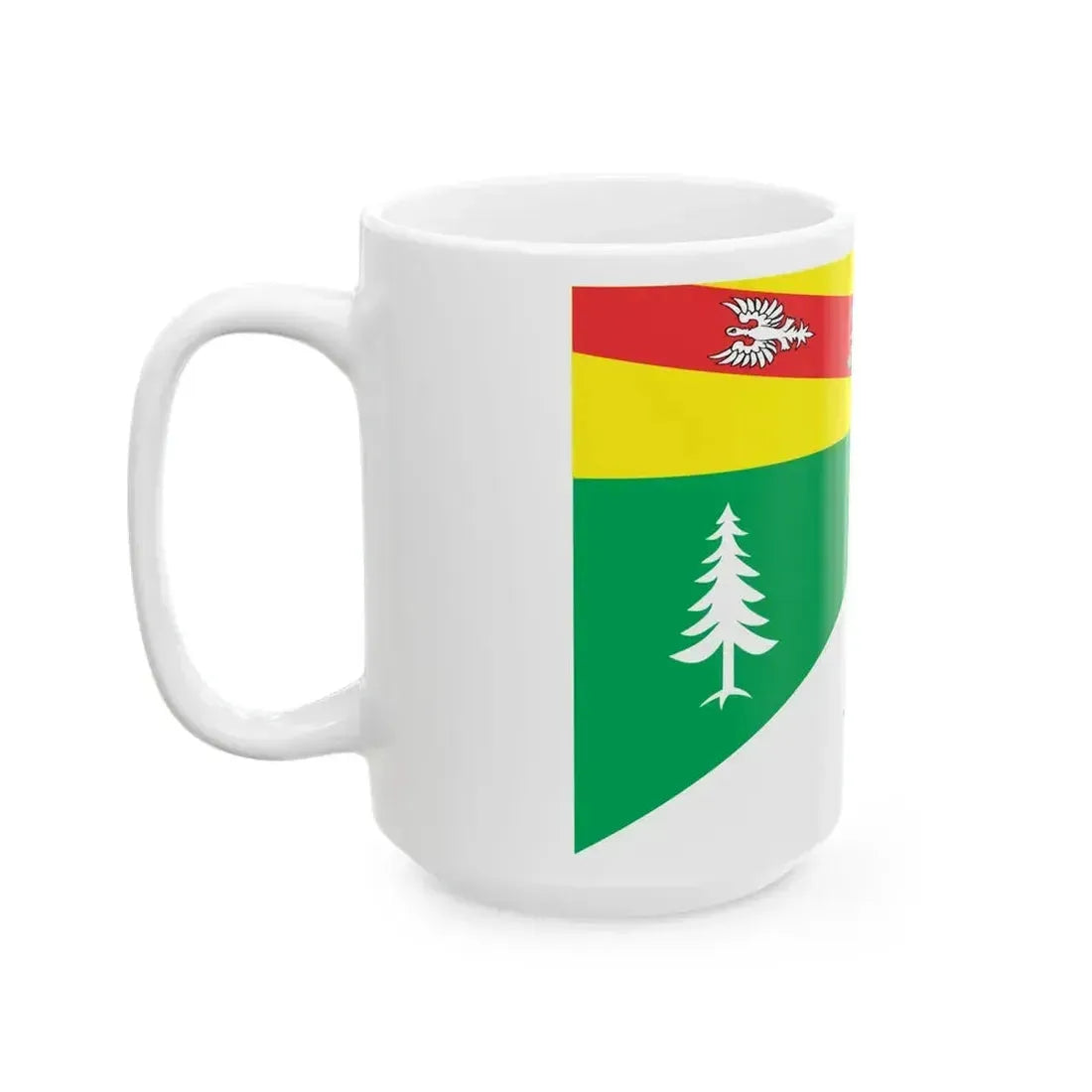 Flag of Vosges France 2 - White Coffee Mug - Go Mug Yourself