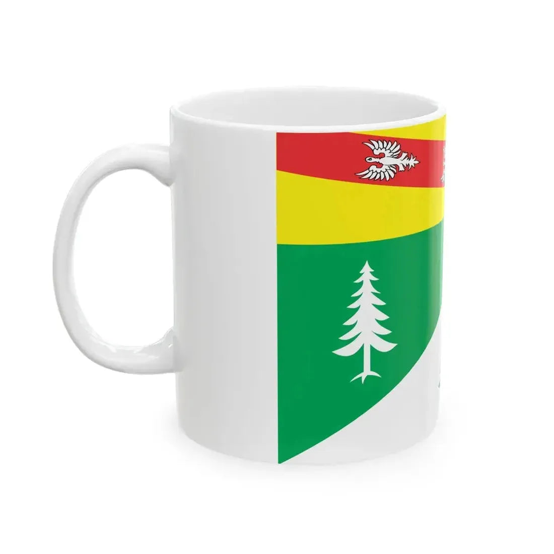 Flag of Vosges France 2 - White Coffee Mug - Go Mug Yourself