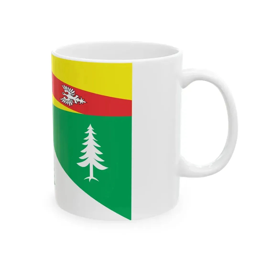 Flag of Vosges France 2 - White Coffee Mug - Go Mug Yourself