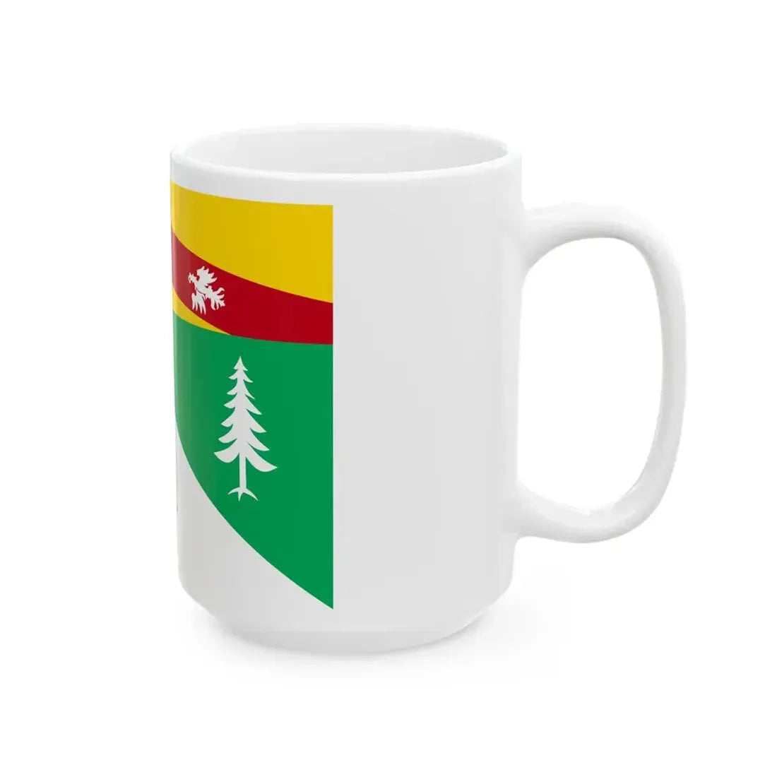 Flag of Vosges (France) White Coffee Mug - Go Mug Yourself