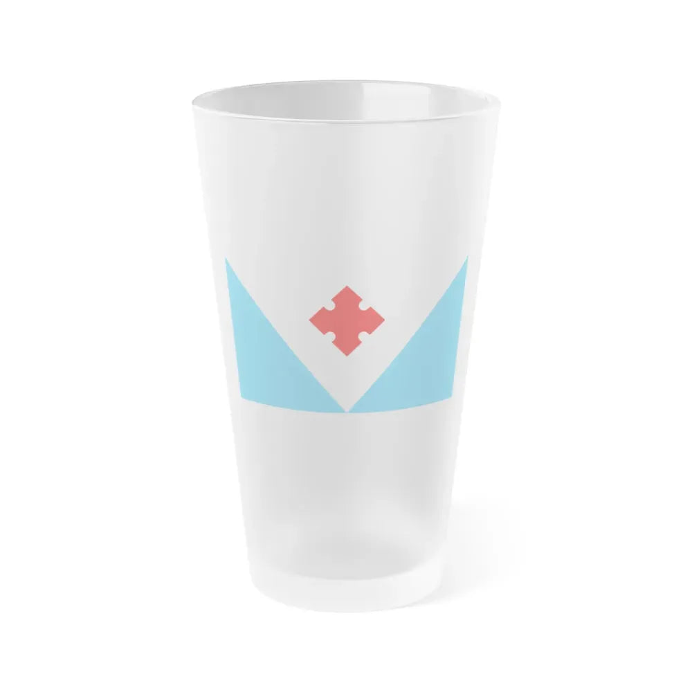 Flag of Votes Estonia - Frosted Pint Glass 16oz 16oz Frosted - Go Mug Yourself