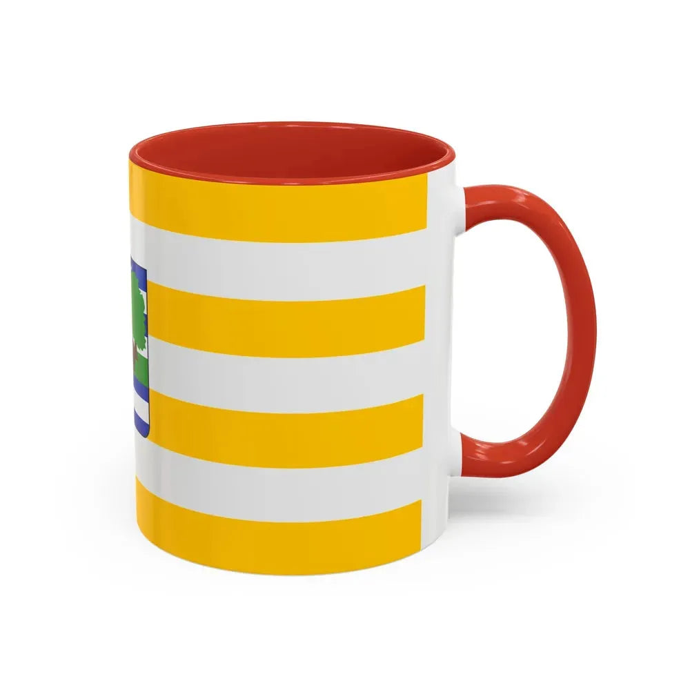 Flag of Vukovar Srijem County Croatia - Accent Coffee Mug - Go Mug Yourself