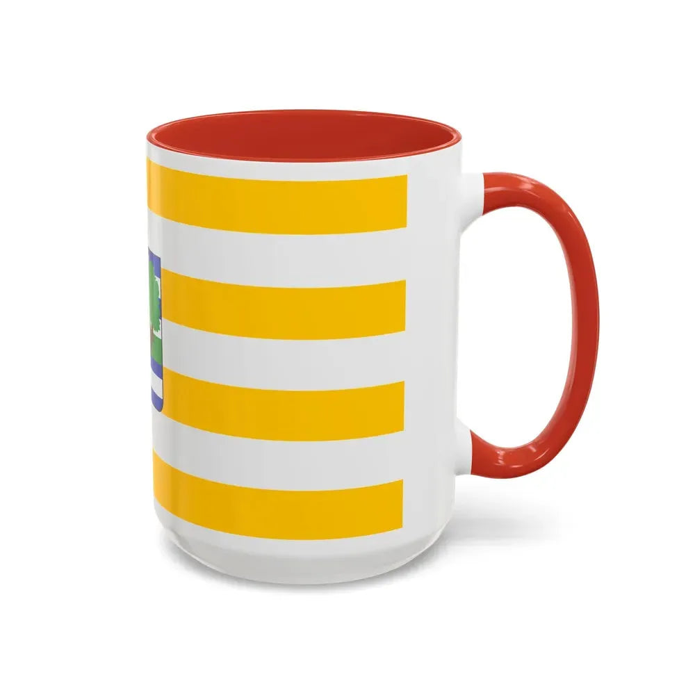 Flag of Vukovar Srijem County Croatia - Accent Coffee Mug - Go Mug Yourself