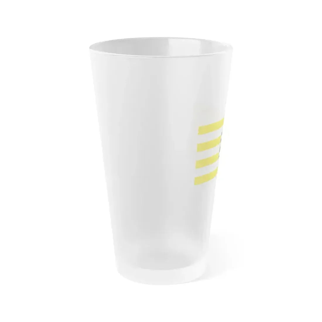Flag of Vukovar Srijem County Croatia - Frosted Pint Glass 16oz - Go Mug Yourself