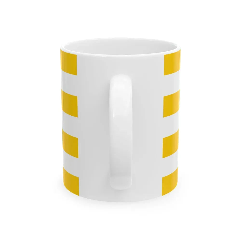 Flag of Vukovar Srijem County Croatia - White Coffee Mug - Go Mug Yourself