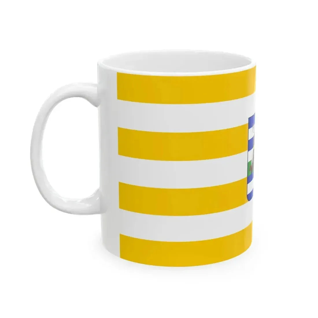 Flag of Vukovar Srijem County Croatia - White Coffee Mug - Go Mug Yourself