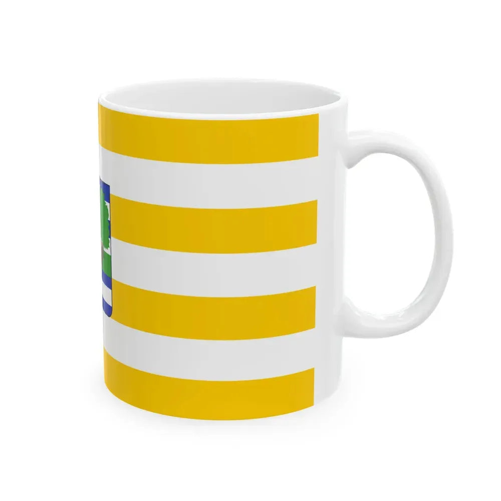 Flag of Vukovar Srijem County Croatia - White Coffee Mug - Go Mug Yourself