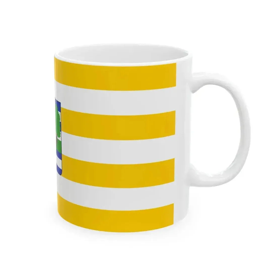 Flag of Vukovar Srijem County Croatia - White Coffee Mug - Go Mug Yourself
