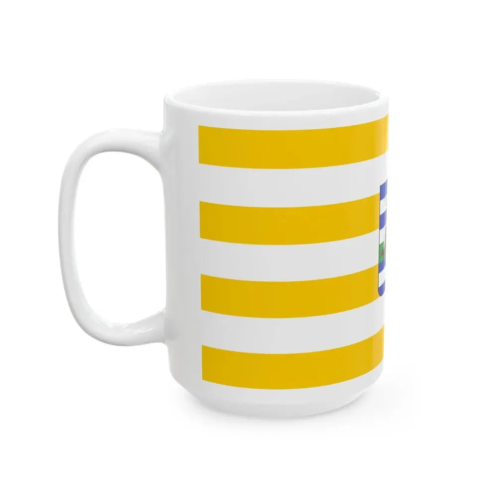 Flag of Vukovar Srijem County Croatia - White Coffee Mug - Go Mug Yourself