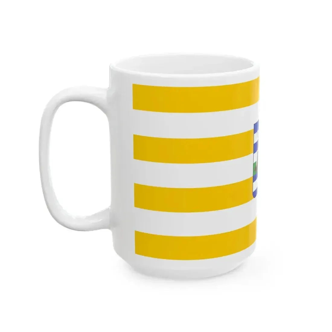 Flag of Vukovar Srijem County Croatia - White Coffee Mug - Go Mug Yourself