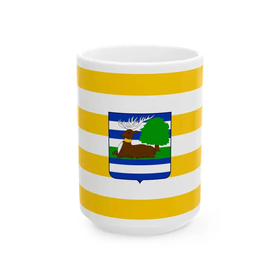 Flag of Vukovar-Syrmia County (Croatia) White Coffee Mug 15oz - Go Mug Yourself