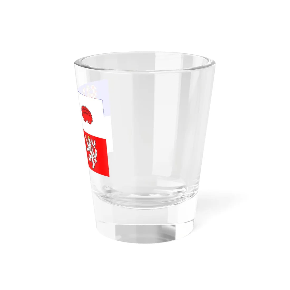 Flag of Vysocina Region (Czech Republic) Shot Glass 1.5oz - Go Mug Yourself
