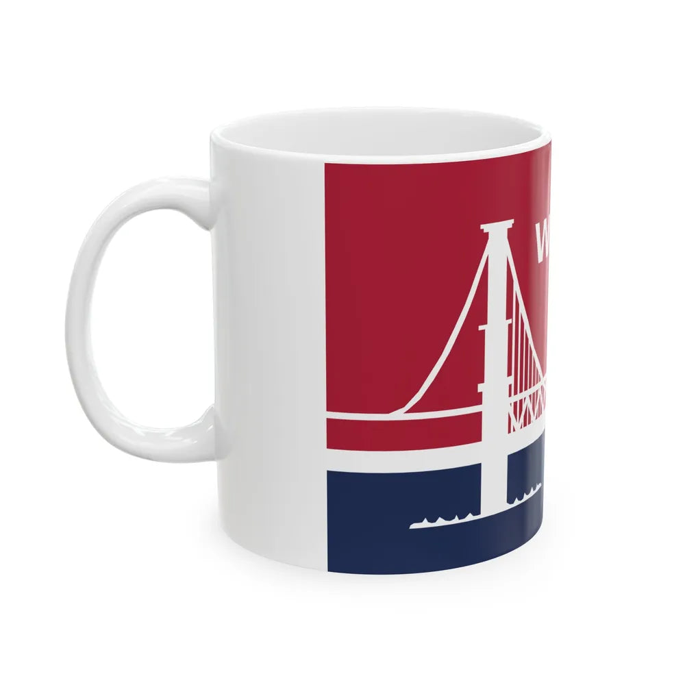 Flag of Waco Texas 1985-2024 (United States) White Coffee Mug - Go Mug Yourself