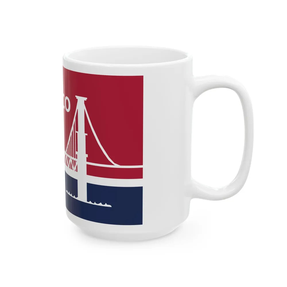 Flag of Waco Texas 1985-2024 (United States) White Coffee Mug - Go Mug Yourself